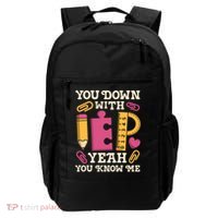 You Down With Iep Sped Teacher Special Education Funny Retro Funny Gift Backpack thumb 0