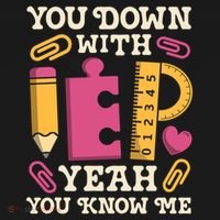 You Down With Iep Sped Teacher Special Education Funny Retro Funny Gift Backpack thumb 2