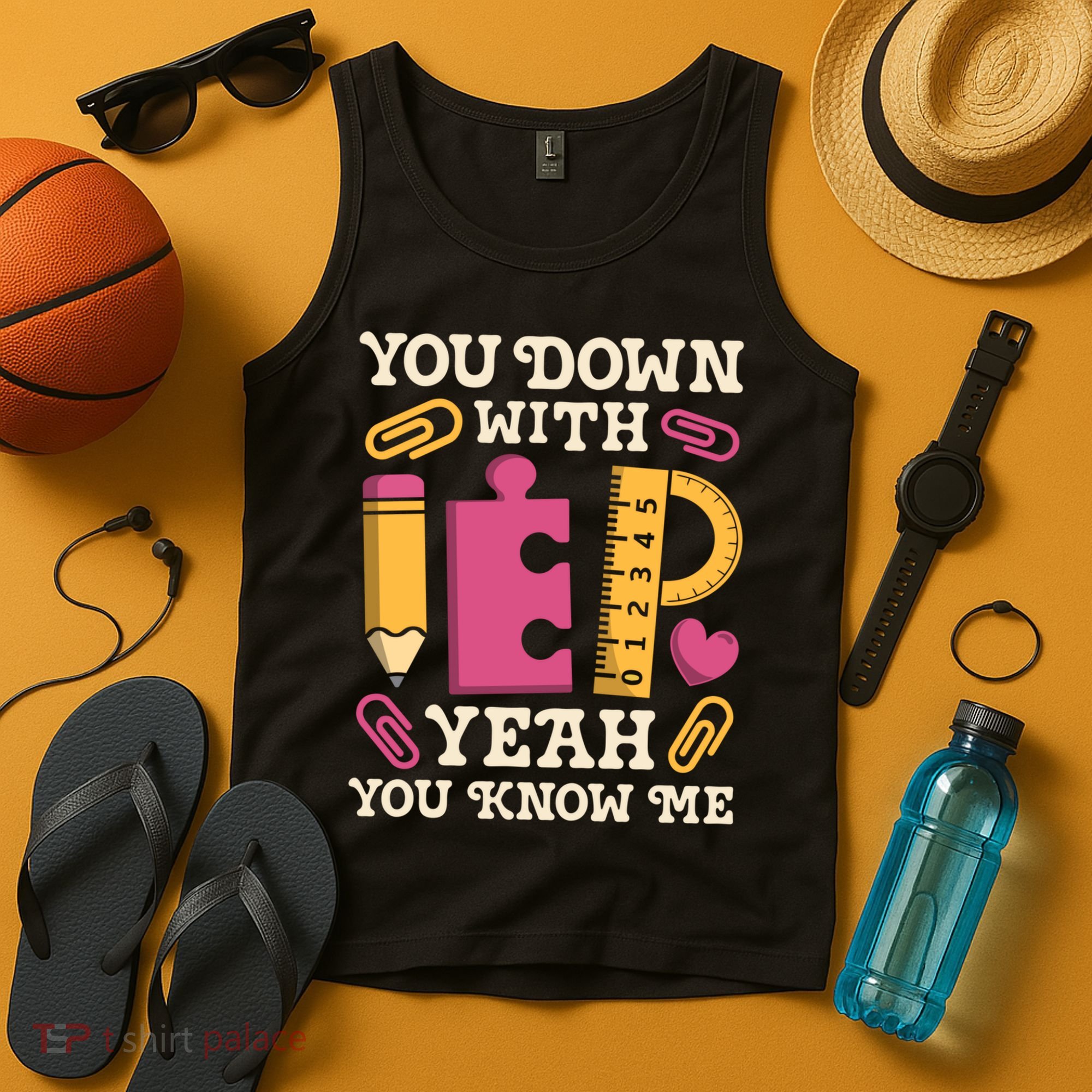 You Down With Iep Sped Teacher Special Education Funny Retro Funny Gift Tank Top