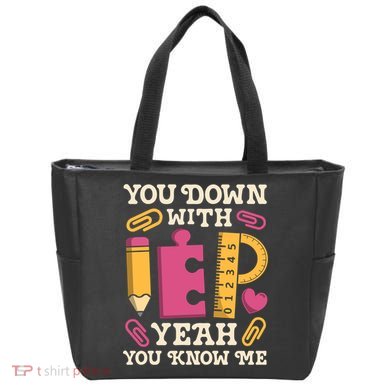 You Down With Iep Sped Teacher Special Education Funny Retro Funny Gift Tote Bag