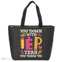 You Down With Iep Sped Teacher Special Education Funny Retro Funny Gift Tote Bag thumb 0