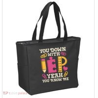 You Down With Iep Sped Teacher Special Education Funny Retro Funny Gift Tote Bag thumb 2