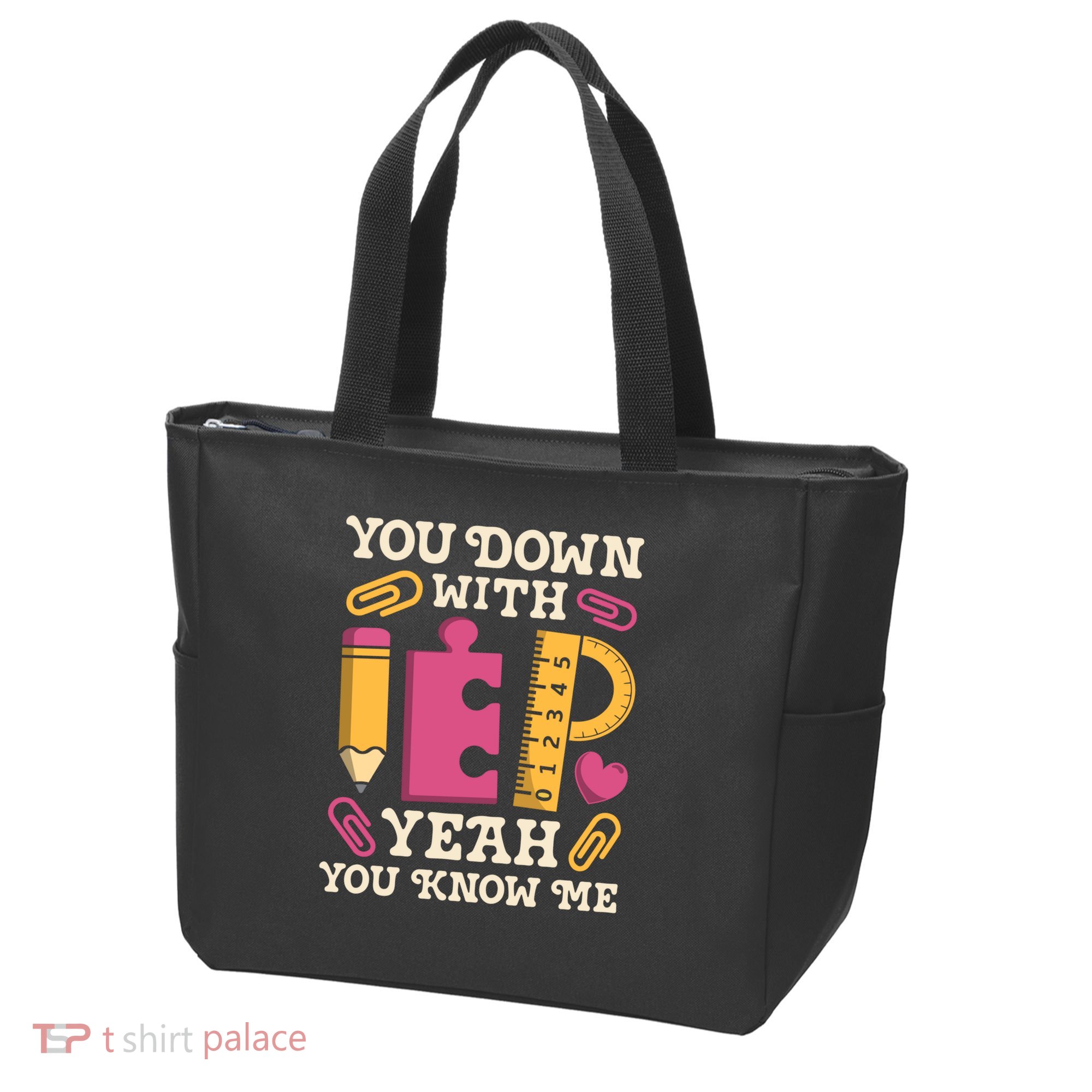 You Down With Iep Sped Teacher Special Education Funny Retro Funny Gift Tote Bag