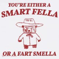 Youre Either A Smart Fella Or A Fart Smella Funny Long Sleeve Shirt thumb 2