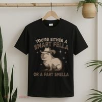 YouRe Either A Smart Fella Or A Fart Smella T-Shirt thumb 2