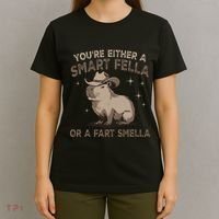 YouRe Either A Smart Fella Or A Fart Smella T-Shirt thumb 4