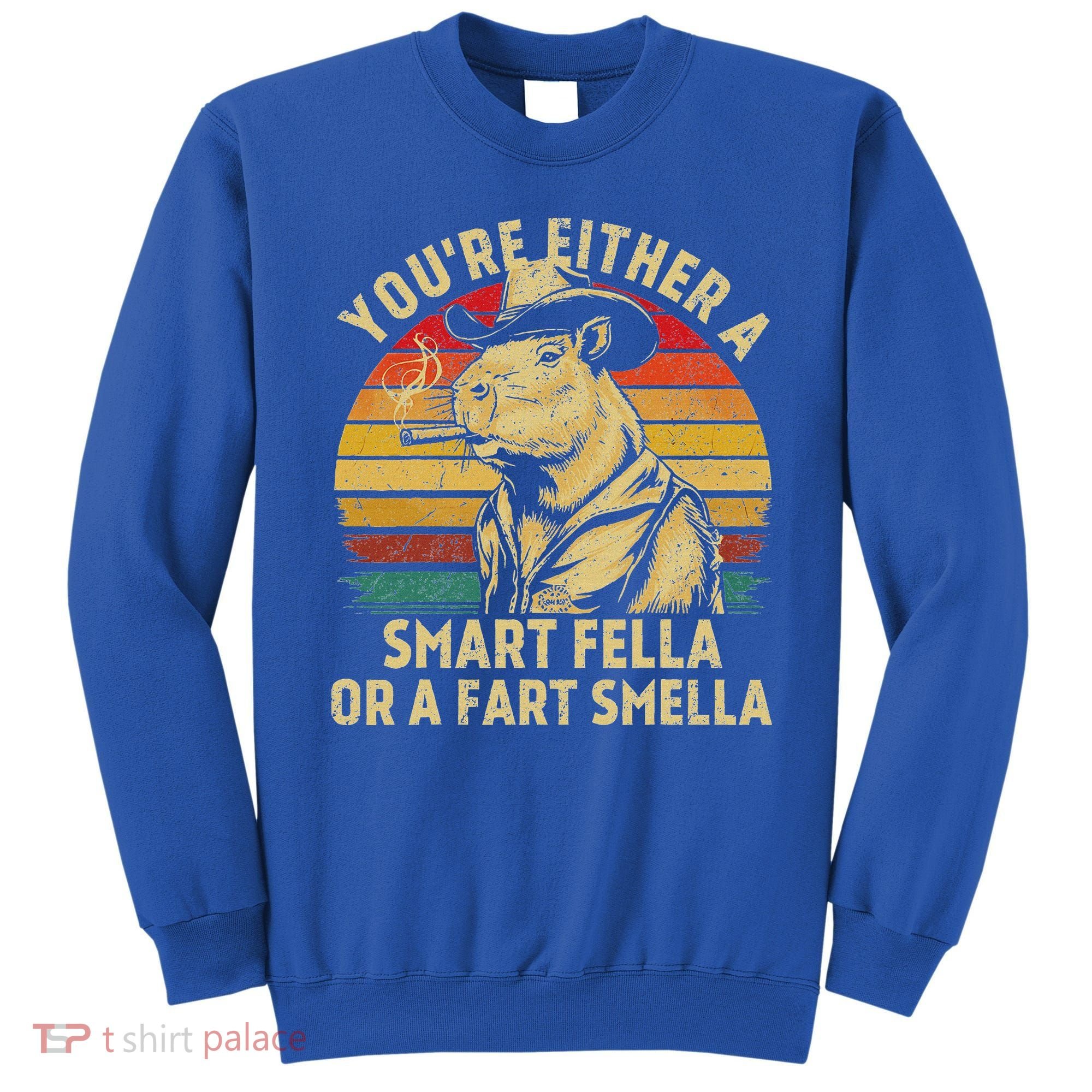 YouRe Either A Smart Fella Or A Fart Smella Sweatshirt