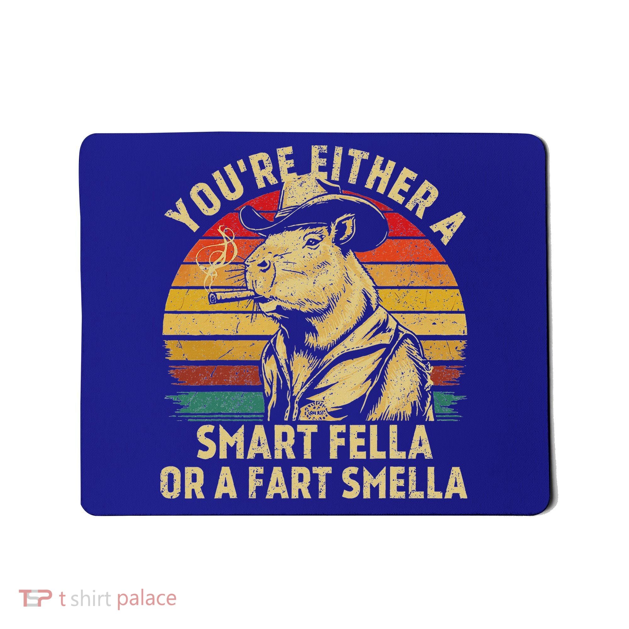 YouRe Either A Smart Fella Or A Fart Smella Mousepad