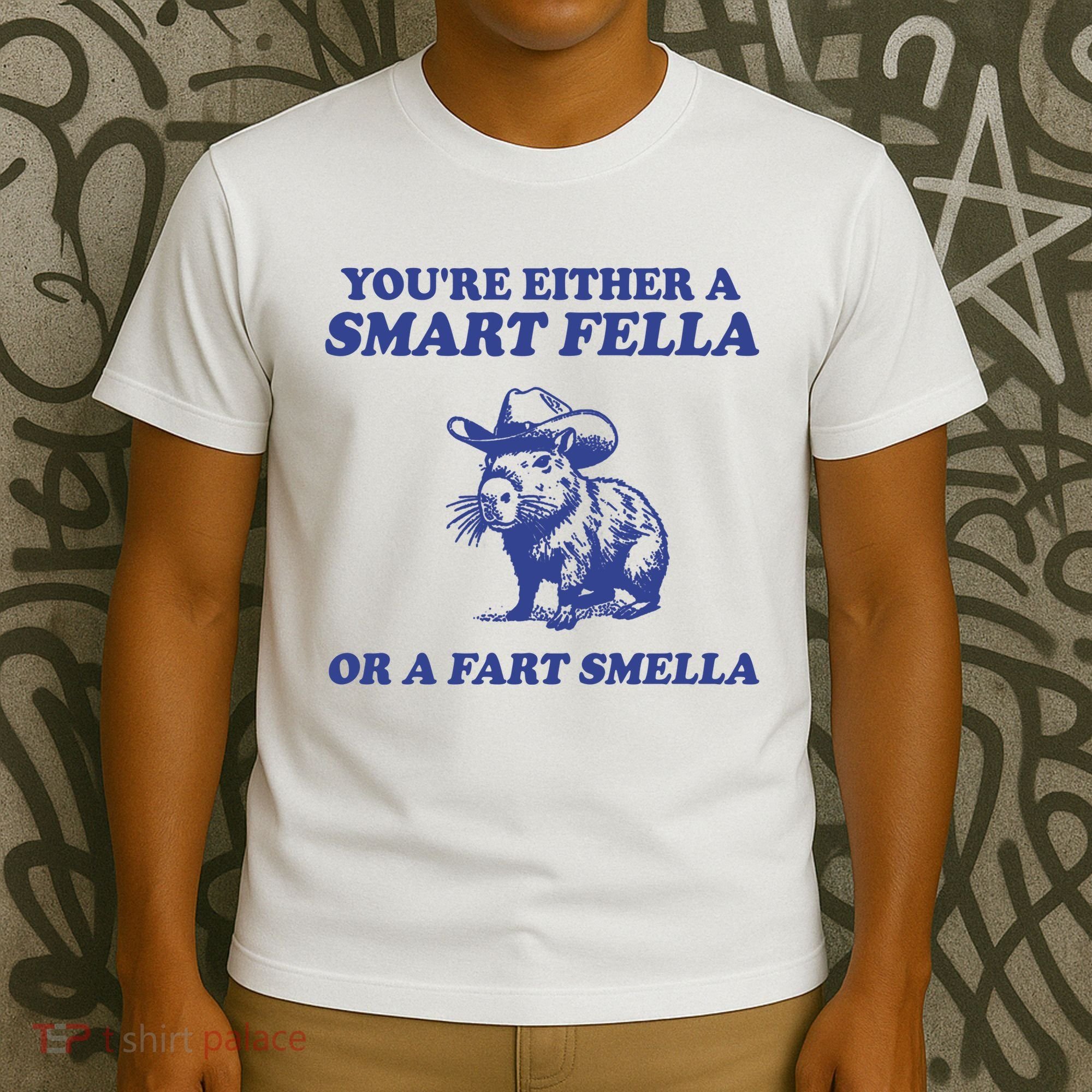 Youre Either A Smart Fella Or A Fart Smella Funny T-Shirt