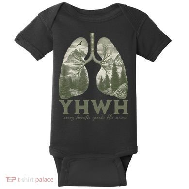 Yhwh Every Breath Speaks His Name Baby Bodysuit