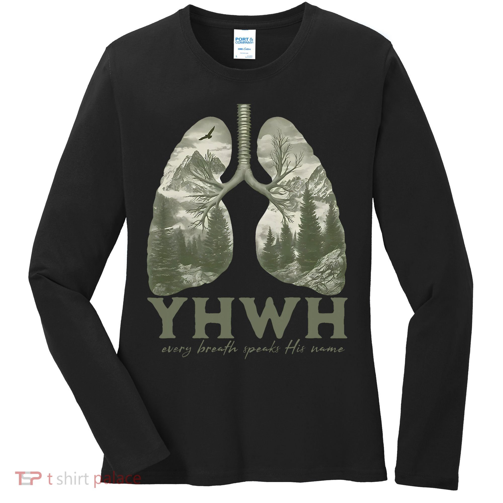 Yhwh Every Breath Speaks His Name Women's Long Sleeve Shirt