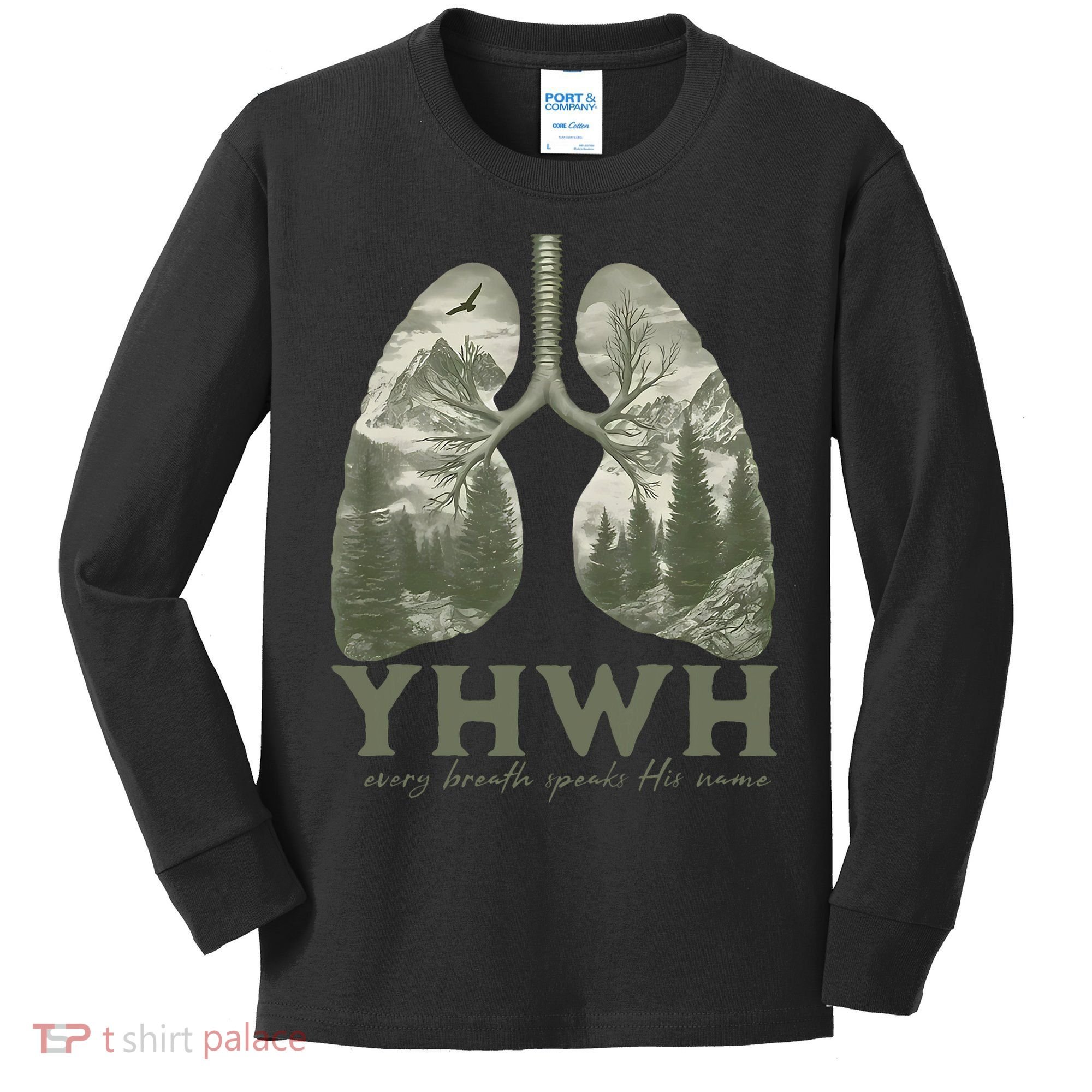 Yhwh Every Breath Speaks His Name Kids Long Sleeve Shirt
