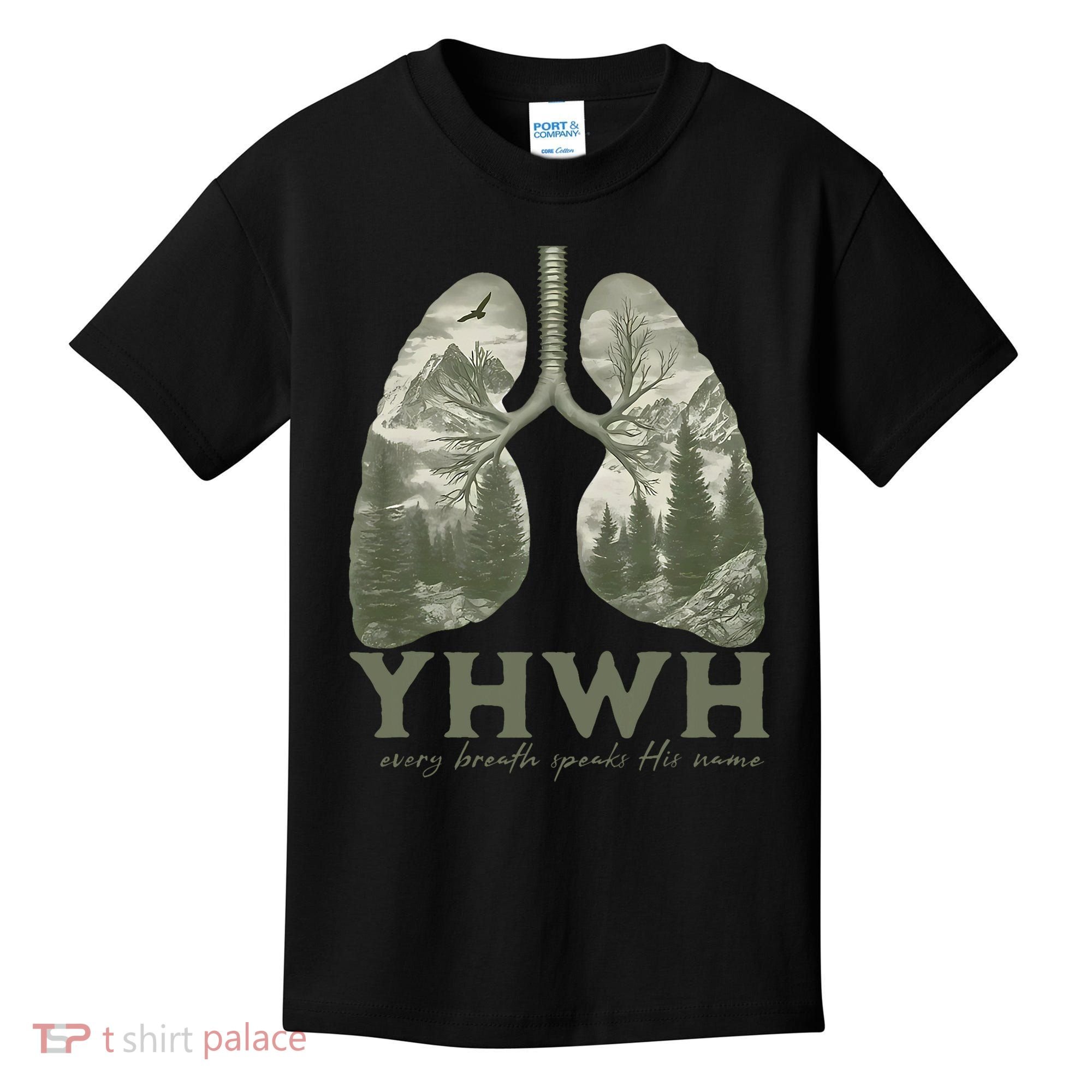 Yhwh Every Breath Speaks His Name Kids T-Shirt