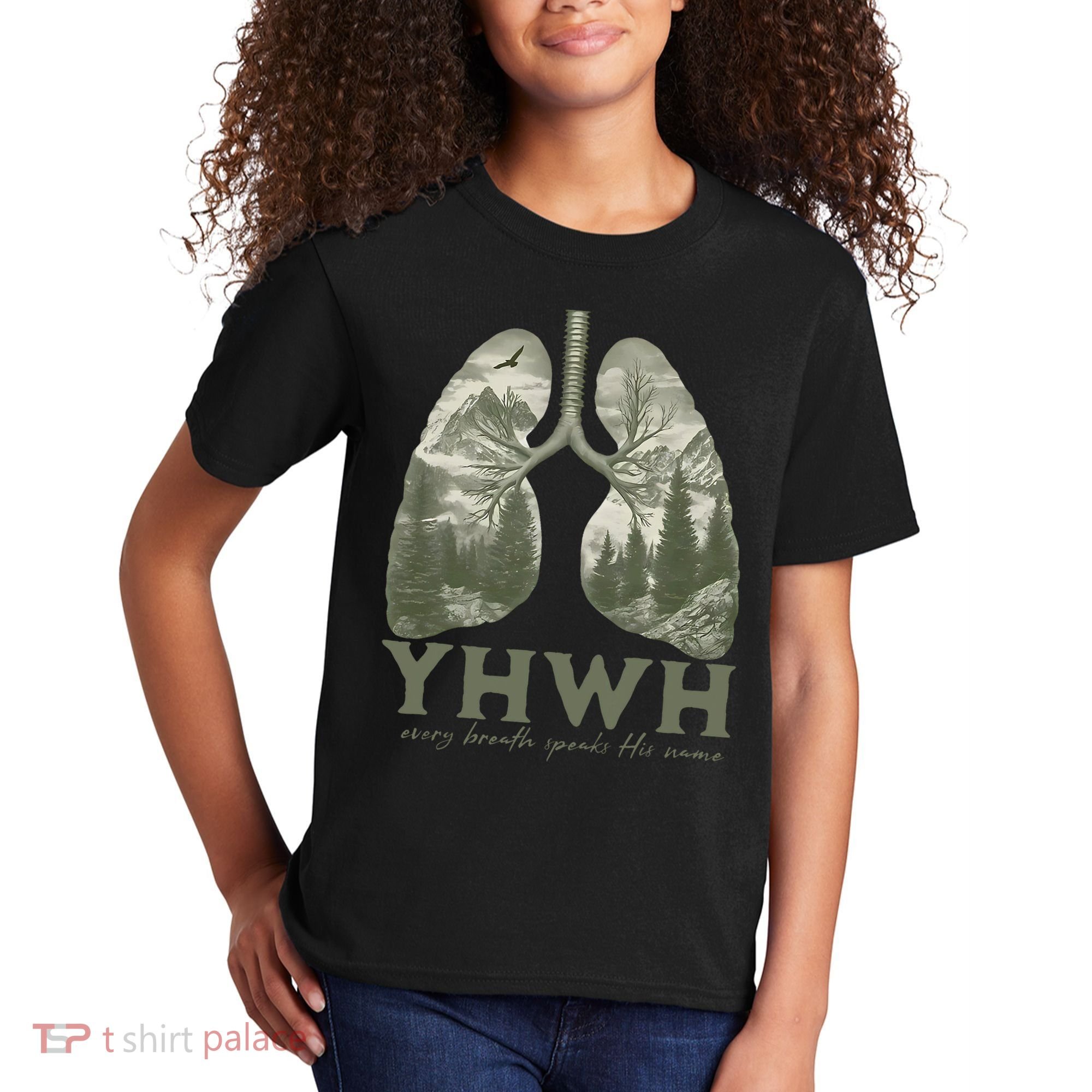 Yhwh Every Breath Speaks His Name Kids T-Shirt