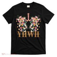 Yhwh Every Breath Speaks His Name Floral Lungs Christian T-Shirt thumb 0