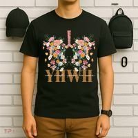 Yhwh Every Breath Speaks His Name Floral Lungs Christian T-Shirt thumb 6