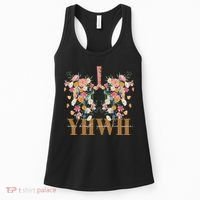 Yhwh Every Breath Speaks His Name Floral Lungs Christian Women's Tank Top thumb 0