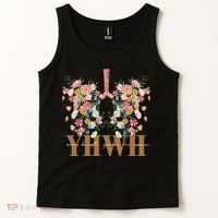 Yhwh Every Breath Speaks His Name Floral Lungs Christian Tank Top thumb 2