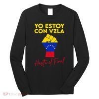 Yo Estoy Con Venezuela Hasta El Final Venezuela Libre Fist Long Sleeve Shirt thumb 0