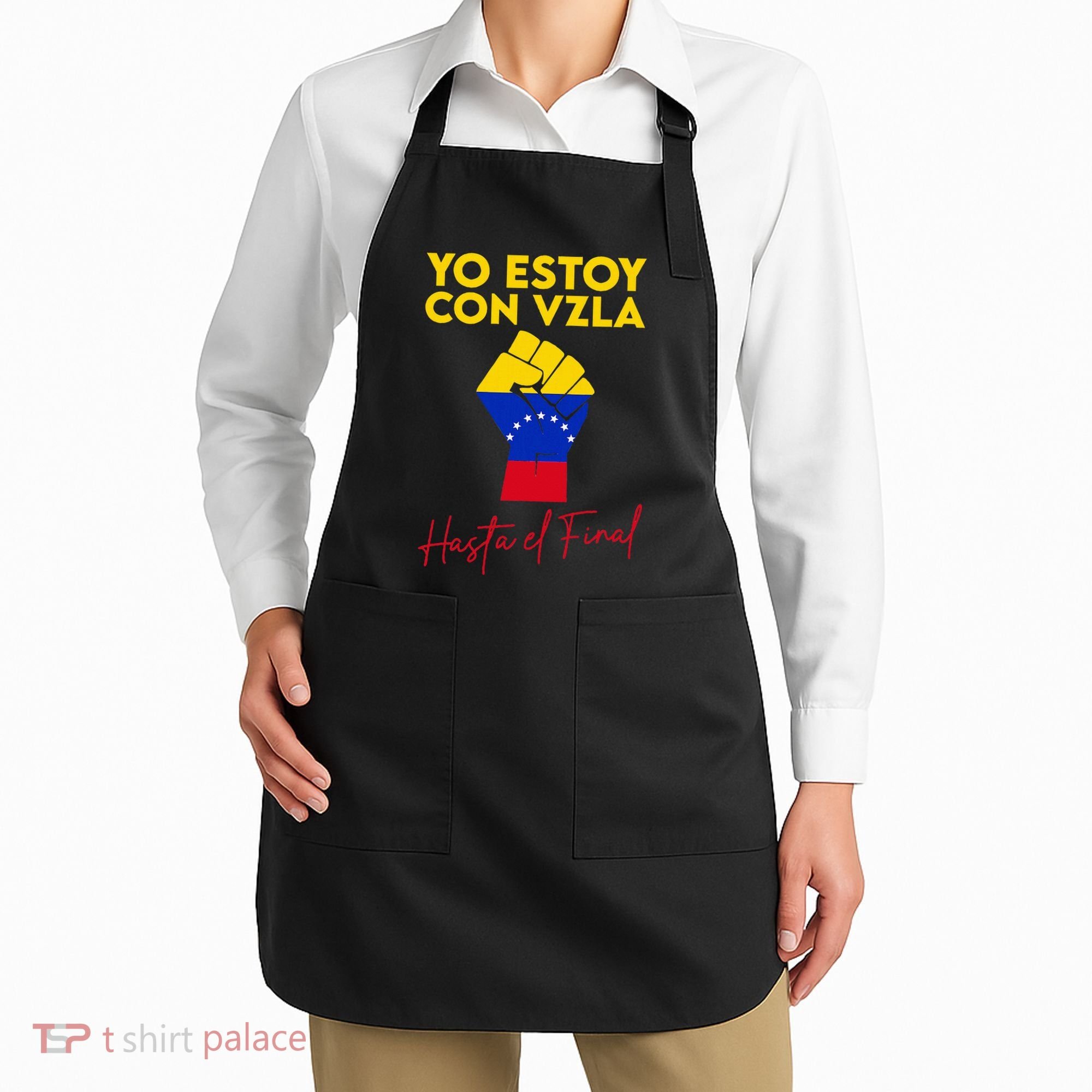 Yo Estoy Con Venezuela Hasta El Final Venezuela Libre Fist Apron