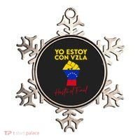Yo Estoy Con Venezuela Hasta El Final Venezuela Libre Fist Ornament thumb 0