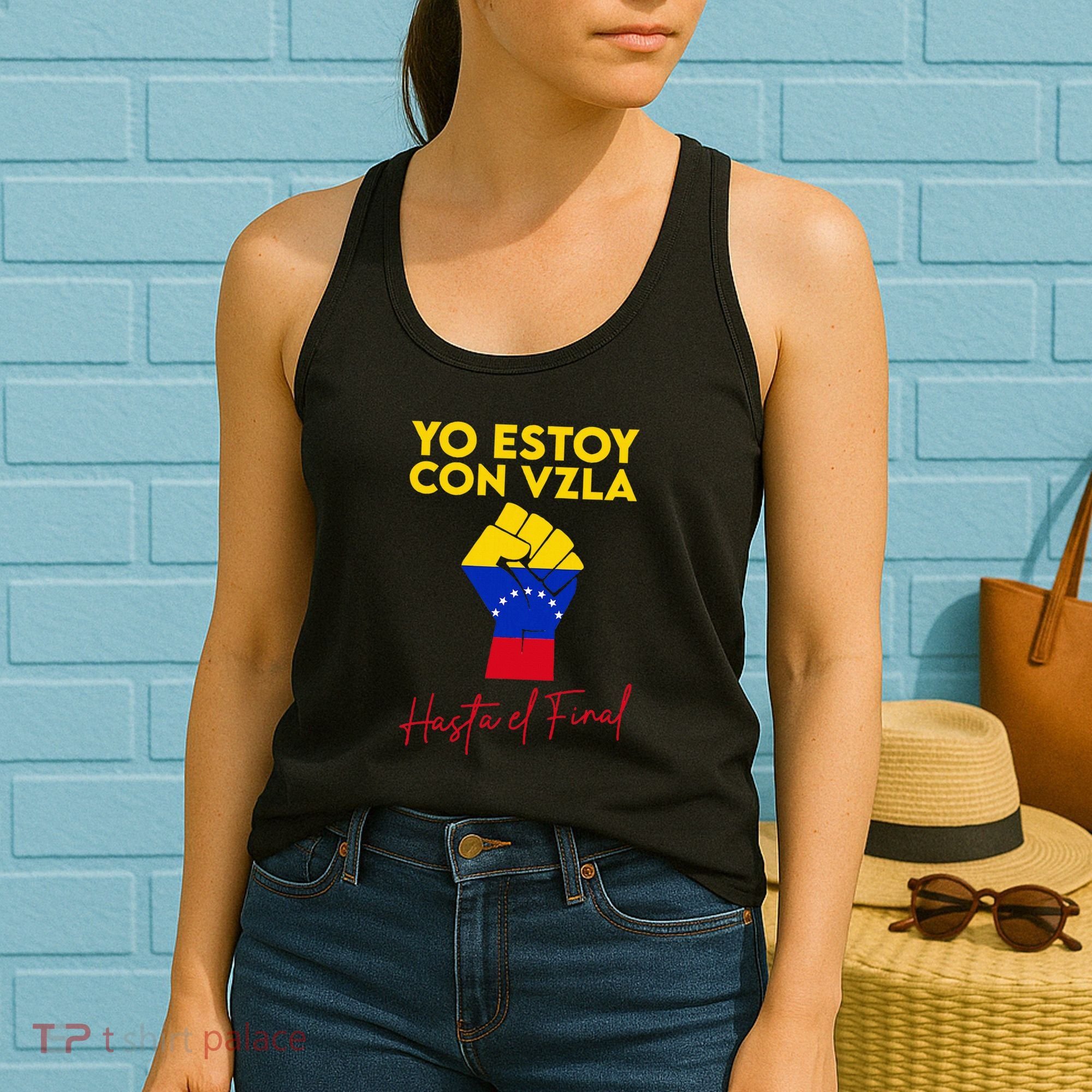 Yo Estoy Con Venezuela Hasta El Final Venezuela Libre Fist Women's Tank Top