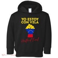 Yo Estoy Con Venezuela Hasta El Final Venezuela Libre Fist Toddler Hoodie thumb 0