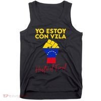 Yo Estoy Con Venezuela Hasta El Final Venezuela Libre Fist Tank Top thumb 0