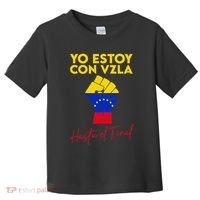 Yo Estoy Con Venezuela Hasta El Final Venezuela Libre Fist Toddler T-Shirt thumb 0