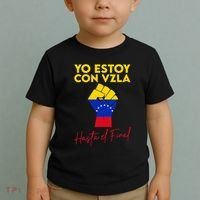 Yo Estoy Con Venezuela Hasta El Final Venezuela Libre Fist Toddler T-Shirt thumb 2