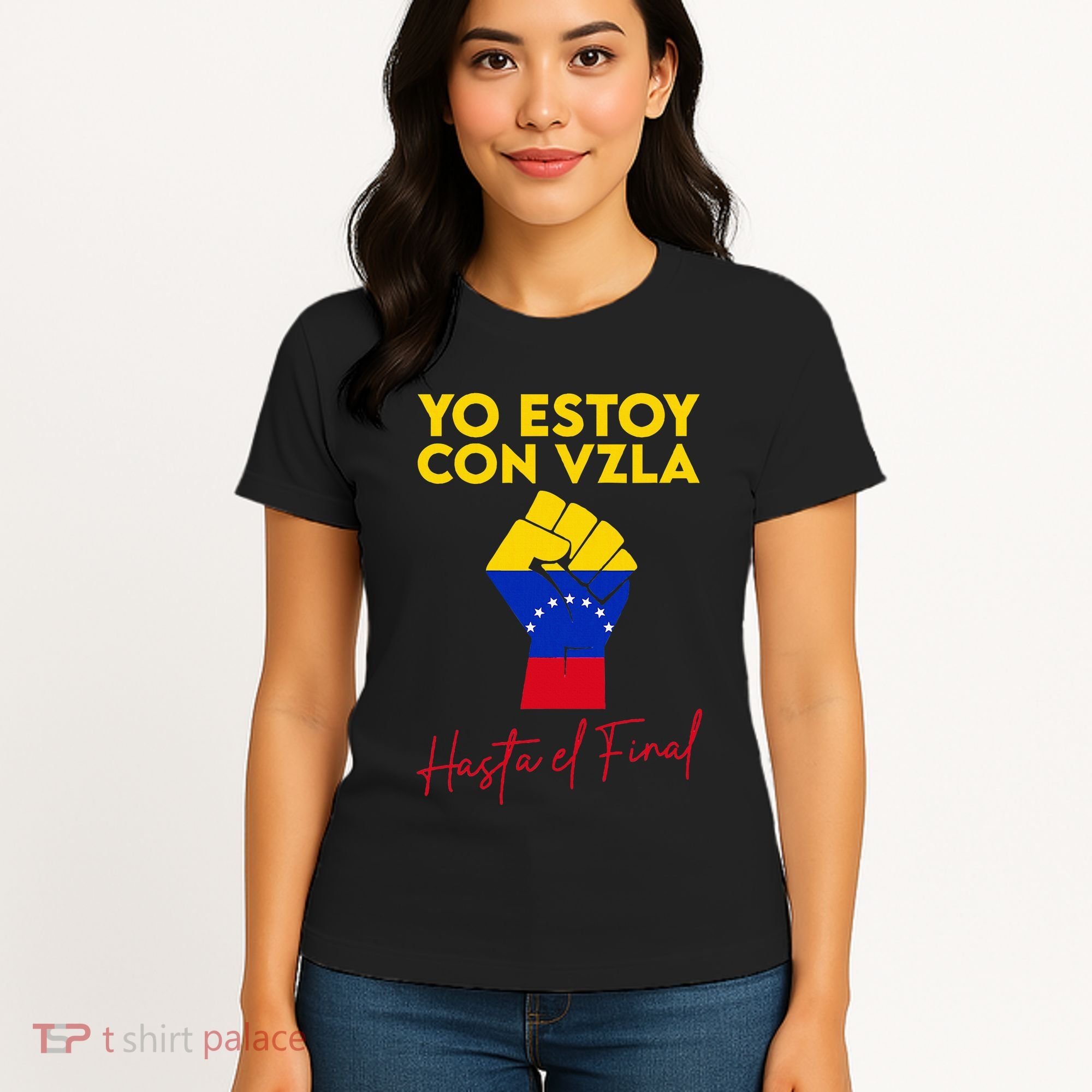 Yo Estoy Con Venezuela Hasta El Final Venezuela Libre Fist Women's T-Shirt