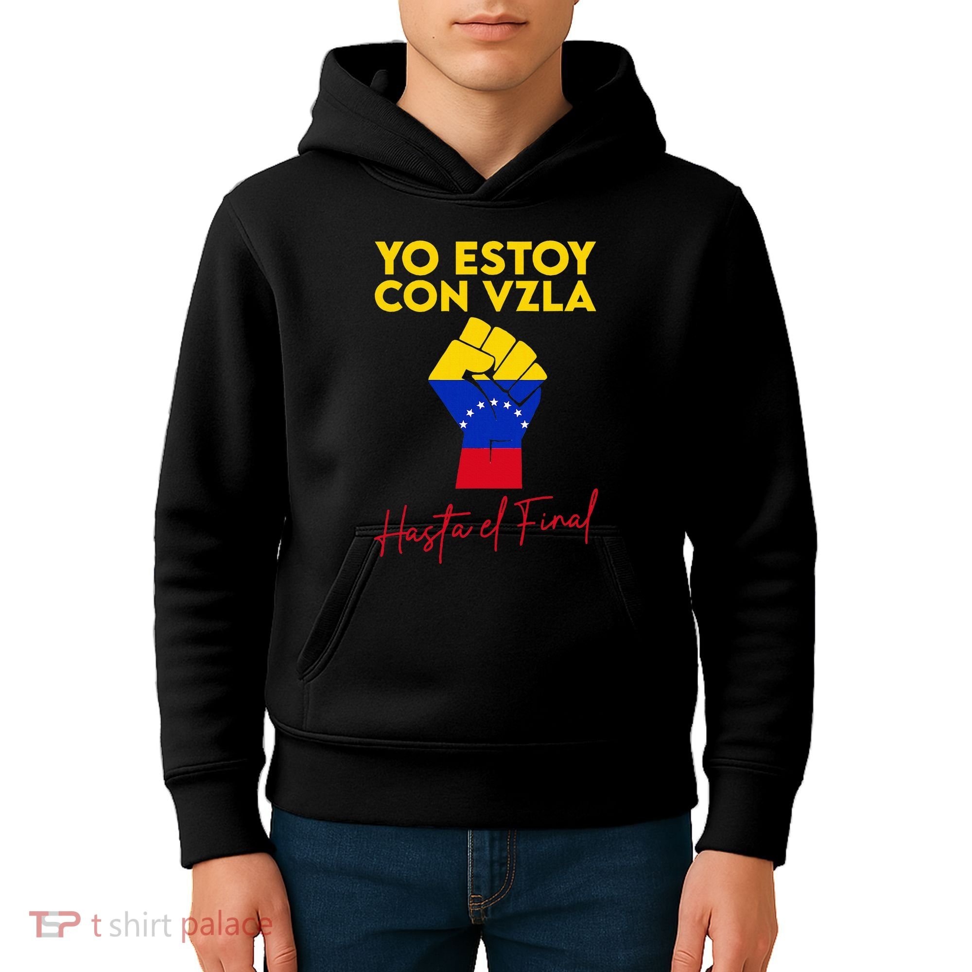 Yo Estoy Con Venezuela Hasta El Final Venezuela Libre Fist Kids Hoodie
