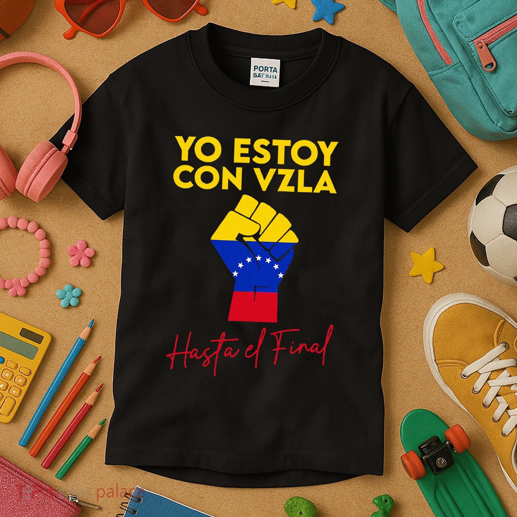 Yo Estoy Con Venezuela Hasta El Final Venezuela Libre Fist Kids T-Shirt