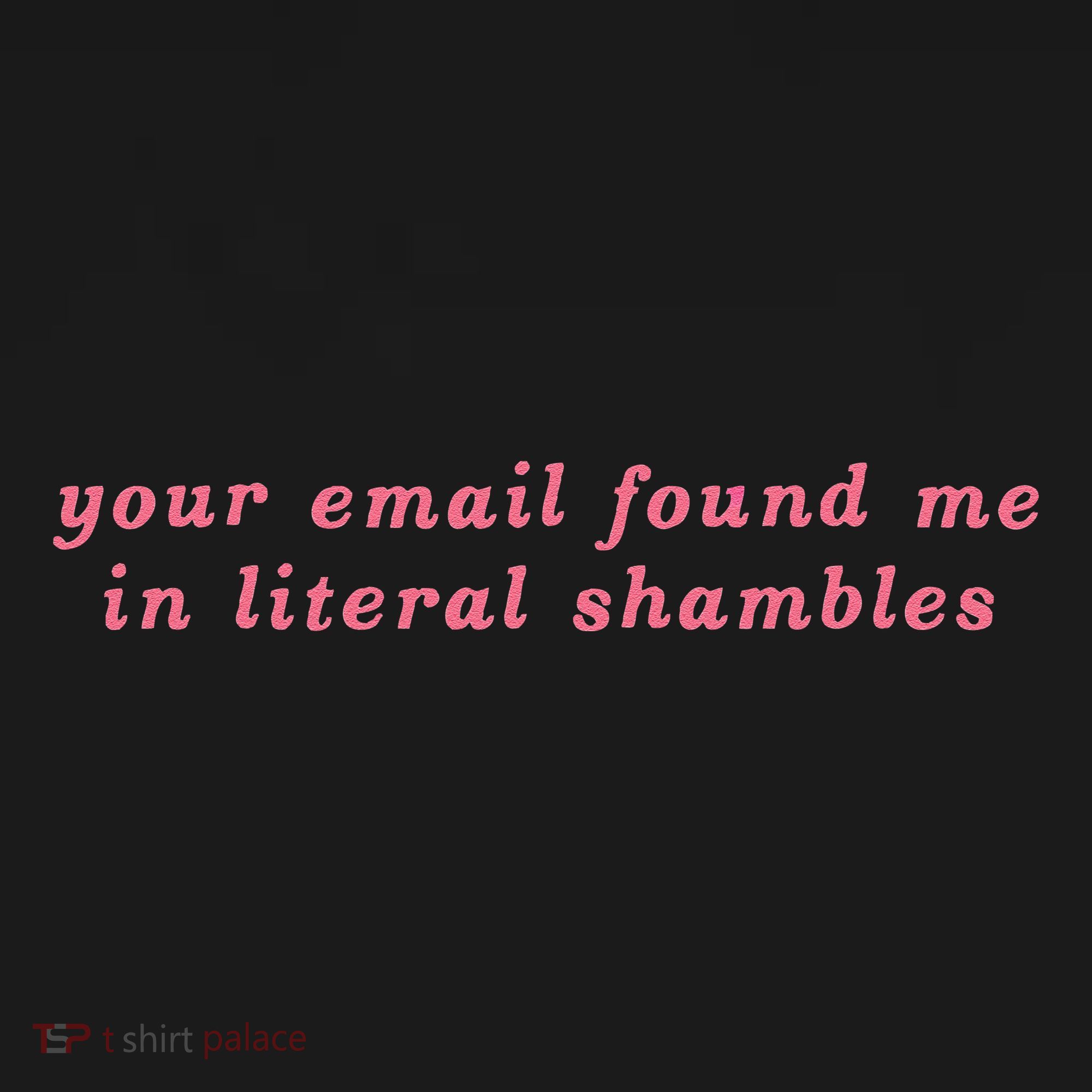 Your Email Found Me In Literal Shambles Funny Joke Long Sleeve Shirt