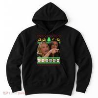 Yelling At A Cat Ugly Christmas Sweater Meme Hoodie thumb 0