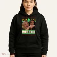 Yelling At A Cat Ugly Christmas Sweater Meme Hoodie thumb 5