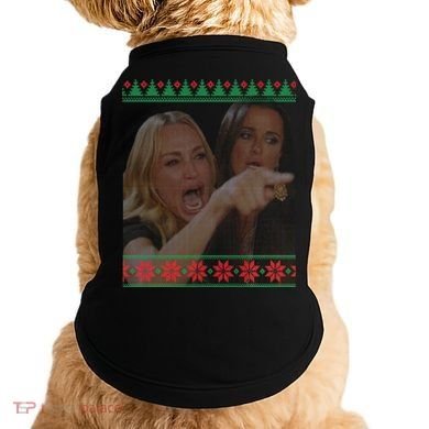 Yelling At Cat Meme Funny Ugly Christmas Doggie Tank
