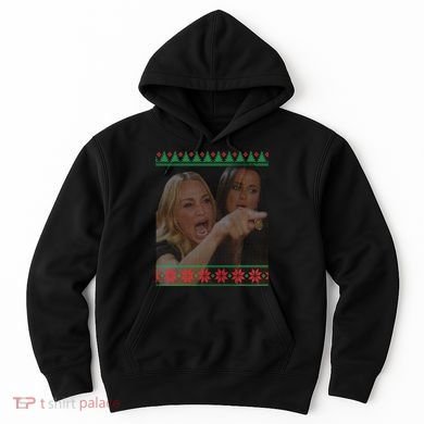 Yelling At Cat Meme Funny Ugly Christmas Hoodie