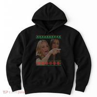 Yelling At Cat Meme Funny Ugly Christmas Hoodie thumb 0