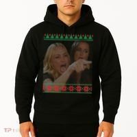 Yelling At Cat Meme Funny Ugly Christmas Hoodie thumb 2