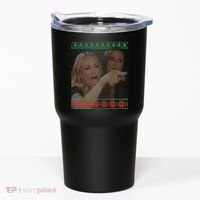 Yelling At Cat Meme Funny Ugly Christmas Tumbler thumb 0