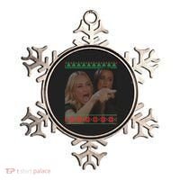 Yelling At Cat Meme Funny Ugly Christmas Ornament thumb 0