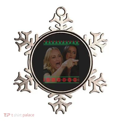 Yelling At Cat Meme Funny Ugly Christmas Ornament