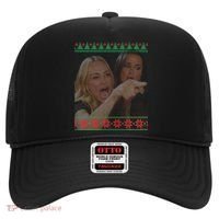 Yelling At Cat Meme Funny Ugly Christmas Hat thumb 0