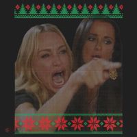 Yelling At Cat Meme Funny Ugly Christmas Hat thumb 2