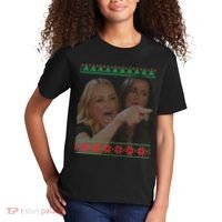 Yelling At Cat Meme Funny Ugly Christmas Kids T-Shirt thumb 2
