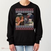 Yelling Cat Meme Christmas Sweater Funny Women's Sweatshirt thumb 0
