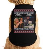 Yelling Cat Meme Christmas Sweater Funny Doggie Tank thumb 0