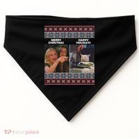Yelling Cat Meme Christmas Sweater Funny USA-Made Doggie Bandana thumb 0