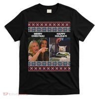 Yelling Cat Meme Christmas Sweater Funny T-Shirt thumb 0